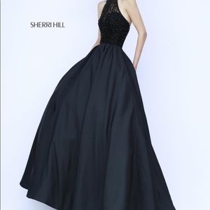 Sherri Hill Prom Dress Black 6